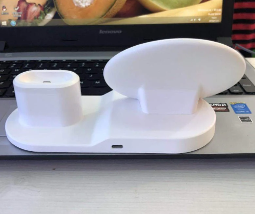 Wireless Charger Mobile Phone 3 In 1 Stand Watch Headphones