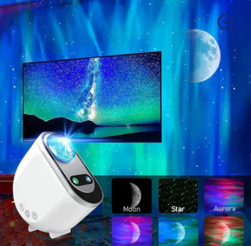 Aurora Borealis Starlight Projectors LED Galaxy Star Atmosphere Galaxy Night Light Home Bedroom Sky Moon Lamp Room Decor Gift