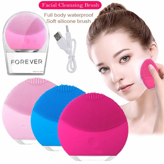 FOREVER – Luxury Silicone Facial Cleansing Brush | Deep Cleanse & Glow Daily