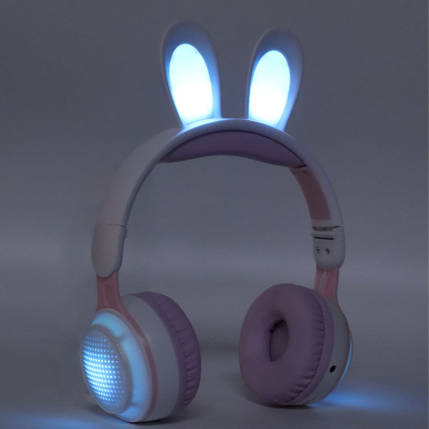 Rabbit Ear Headphones Wireless Luminous Extendable Wheat Headphones