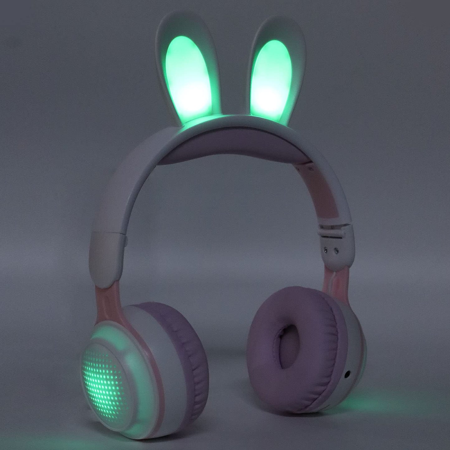 Rabbit Ear Headphones Wireless Luminous Extendable Wheat Headphones