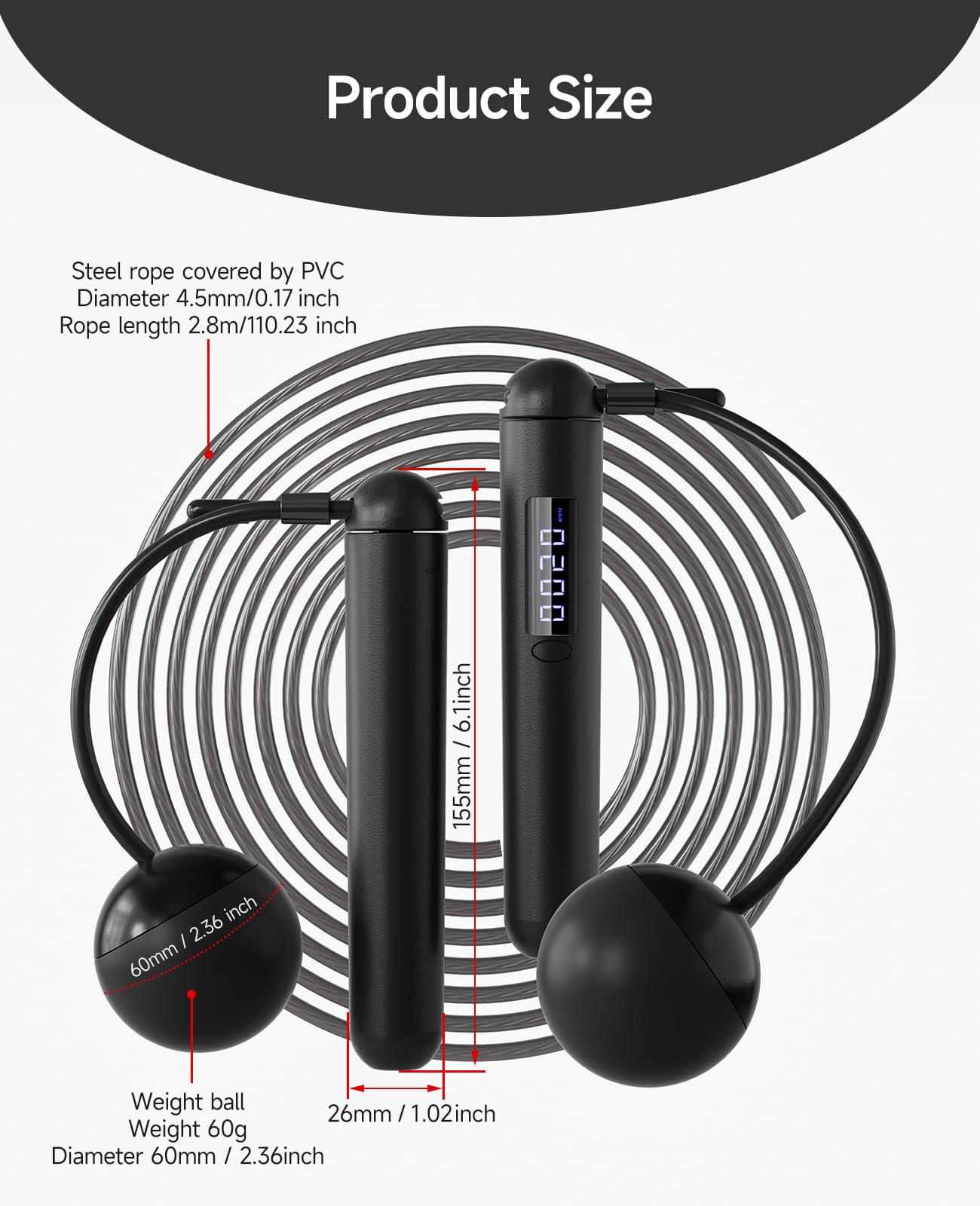 Smart Rope Skipping Cordless Ball Comes With Counter Fitness Home