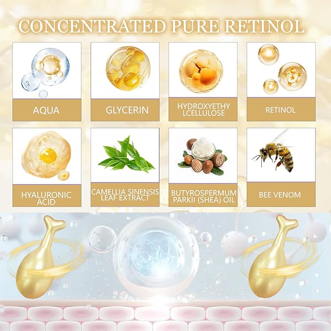 Hoygi Luxury Anti-Aging Capsules – Retinol & Bee Venom Infused | Original Korean Formula