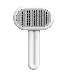 Pet Grooming Brush – One-Click Clean, Soft Massage Comb for Cats & Dogs
