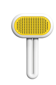 Pet Grooming Brush – One-Click Clean, Soft Massage Comb for Cats & Dogs