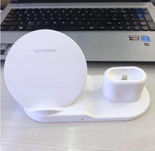 Wireless Charger Mobile Phone 3 In 1 Stand Watch Headphones