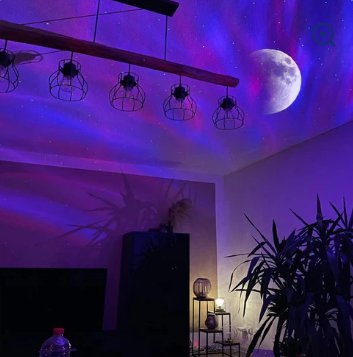 Aurora Borealis Starlight Projectors LED Galaxy Star Atmosphere Galaxy Night Light Home Bedroom Sky Moon Lamp Room Decor Gift
