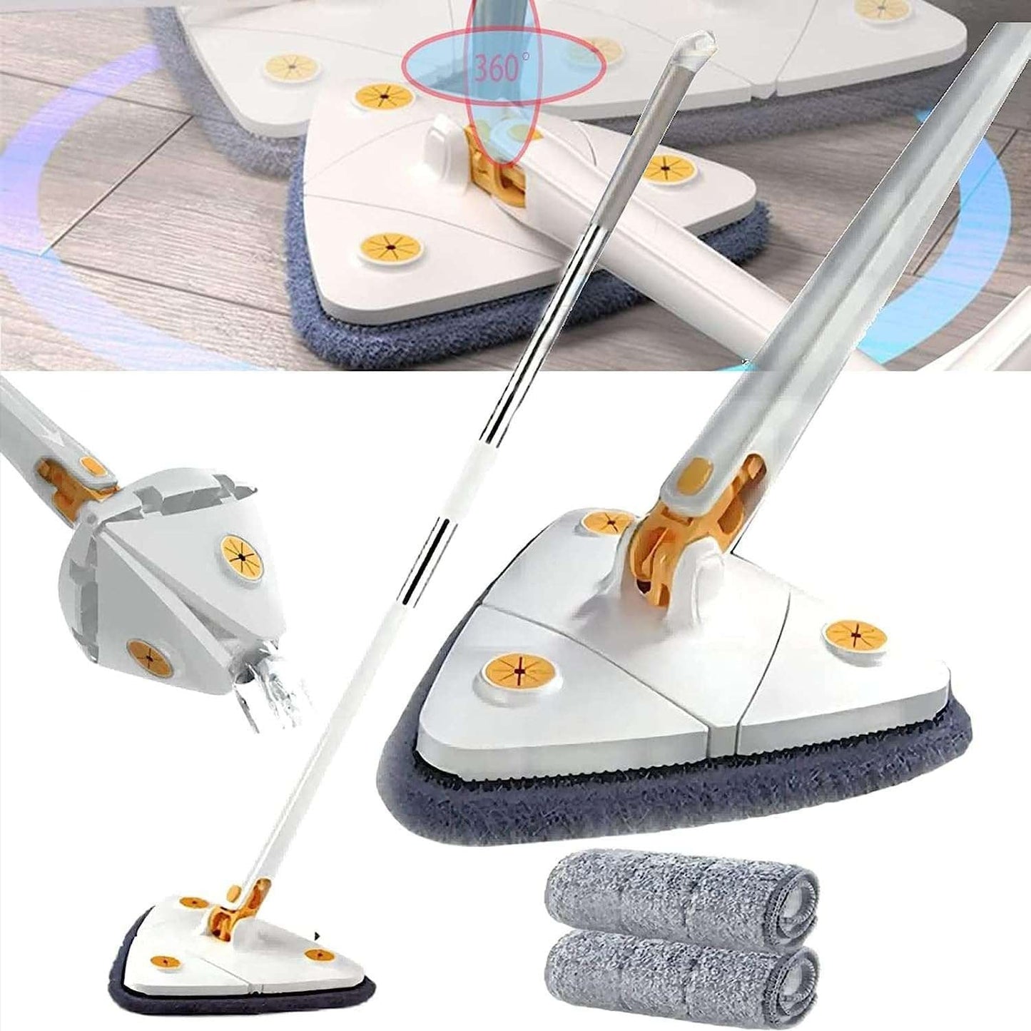 360° Floor Mop – Washable, Eco-Friendly & Streak-Free Cleaning