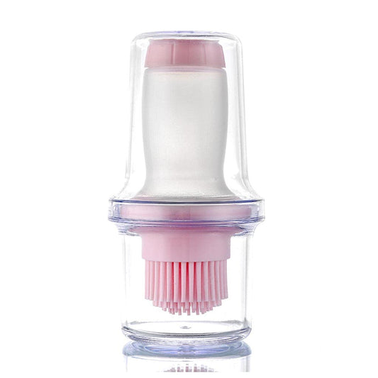 Portable Oil Bottle with Brush Silicone Barbecue Liquid Gadgets High-temperature Kitchen Baking Pastry Barbecue BBQ Tool