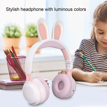 Rabbit Ear Headphones Wireless Luminous Extendable Wheat Headphones