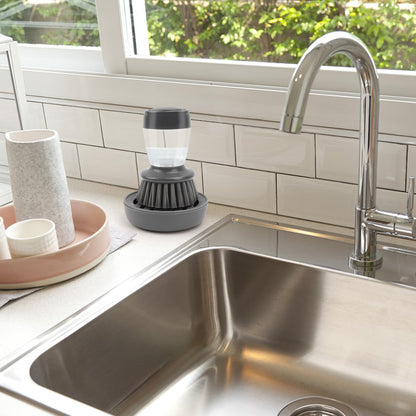 Smart Cleaning Brush with Auto Liquid Dispenser for Kitchen Pots