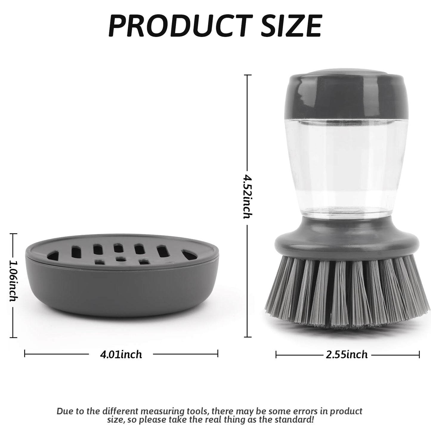 Smart Cleaning Brush with Auto Liquid Dispenser for Kitchen Pots